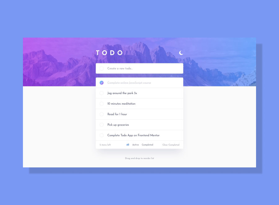 Todo App project preview